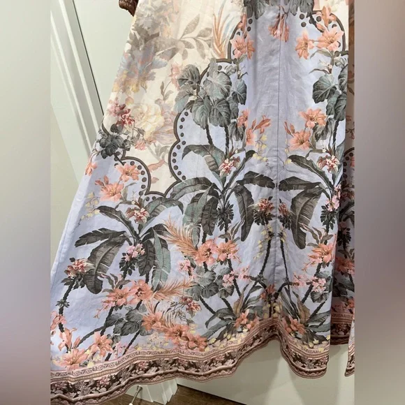 🔥NWT AU0 Zimmermann Wylie Off-The-Shoulder Midi-Dress - Picture 11 of 16